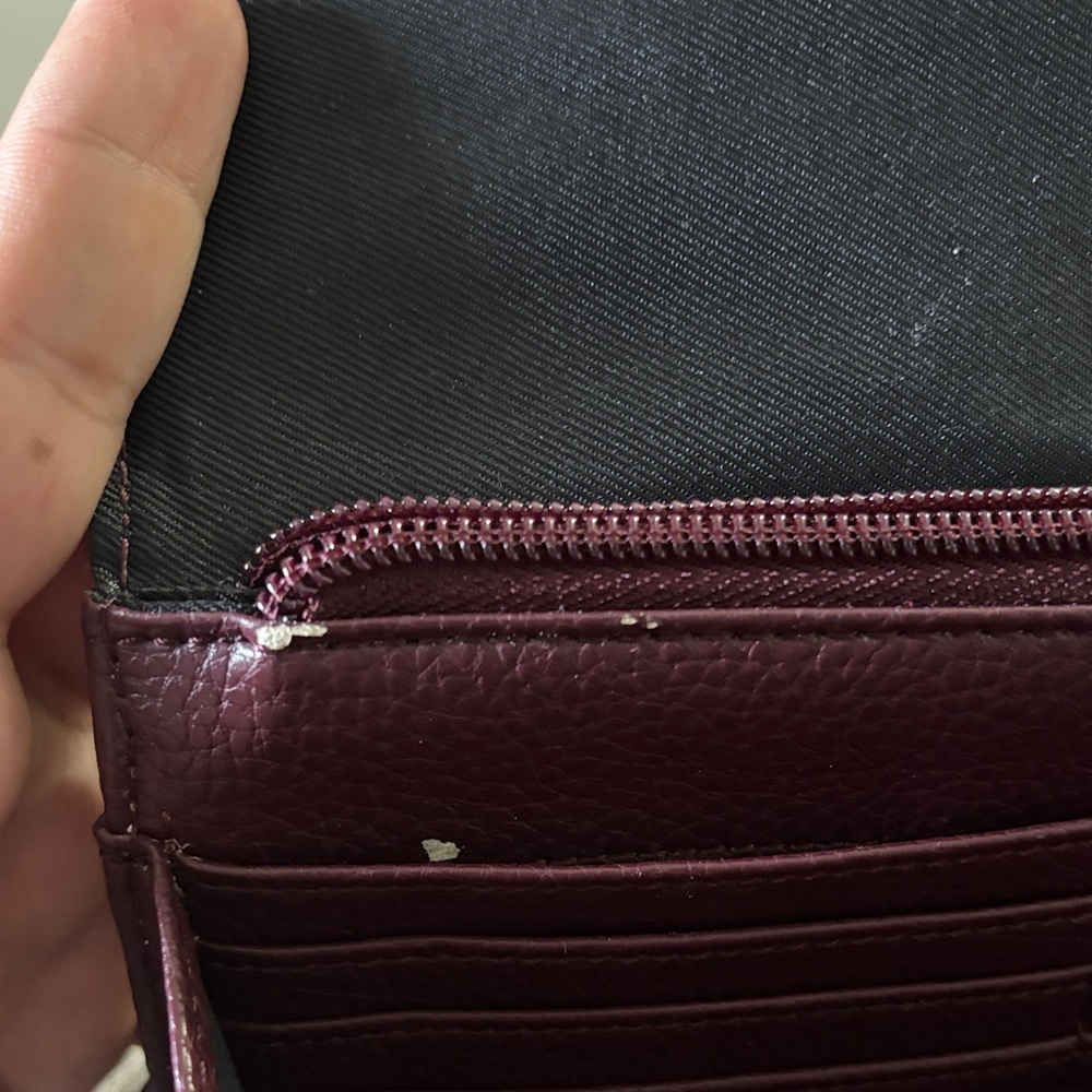 The Sak Dark Red Leather Wristlet - Picture 6 of 13